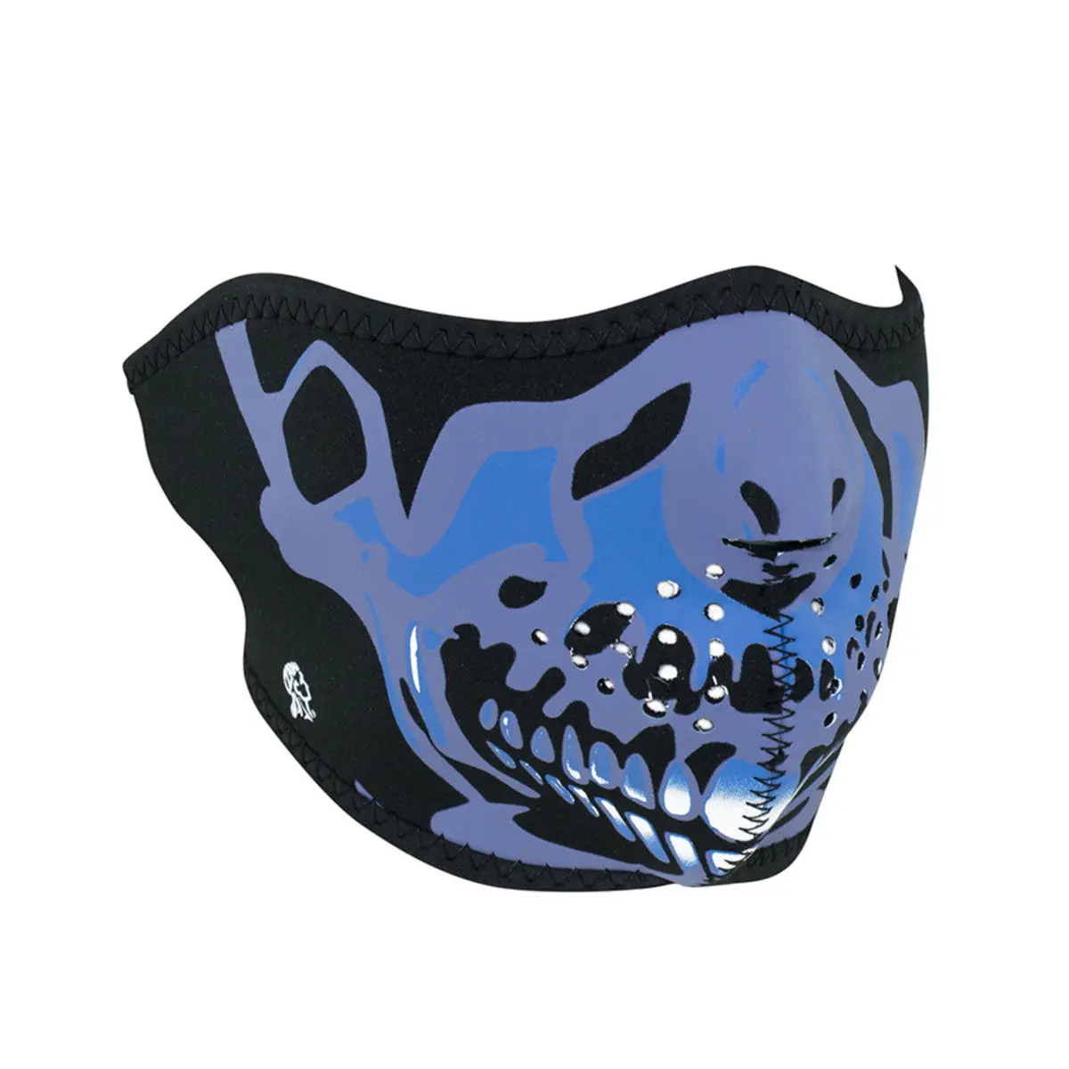 Blue Chrome Skull- Wnfm024h 1