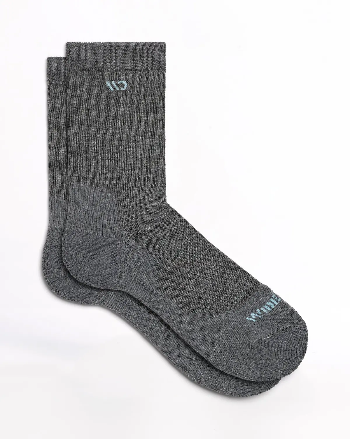 Women's Solid Midweight Crew Sock 1