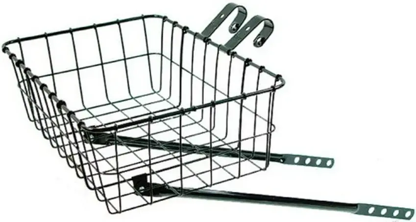 Wald Front Bicycle Basket Black Or Silver 15X10x4-3/4" 1