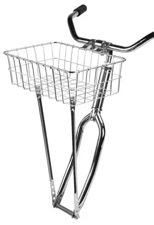 Wald Front Bicycle Basket Black Or Silver 15X10x4-3/4" 2