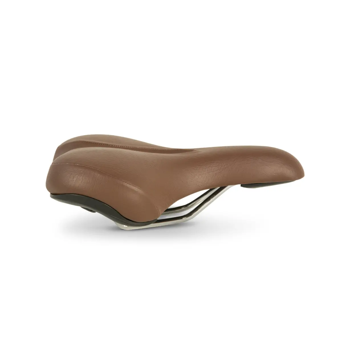 Luxe Walnut Vegan Leather Saddle 1
