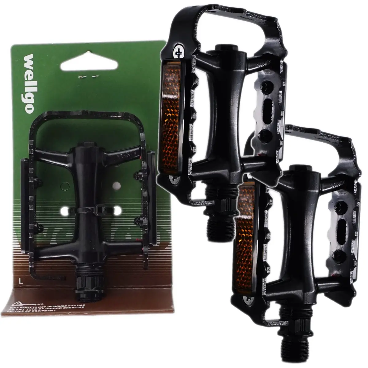 Wellgo M20 Aluminum Platform Pedals 9/16" Black 1