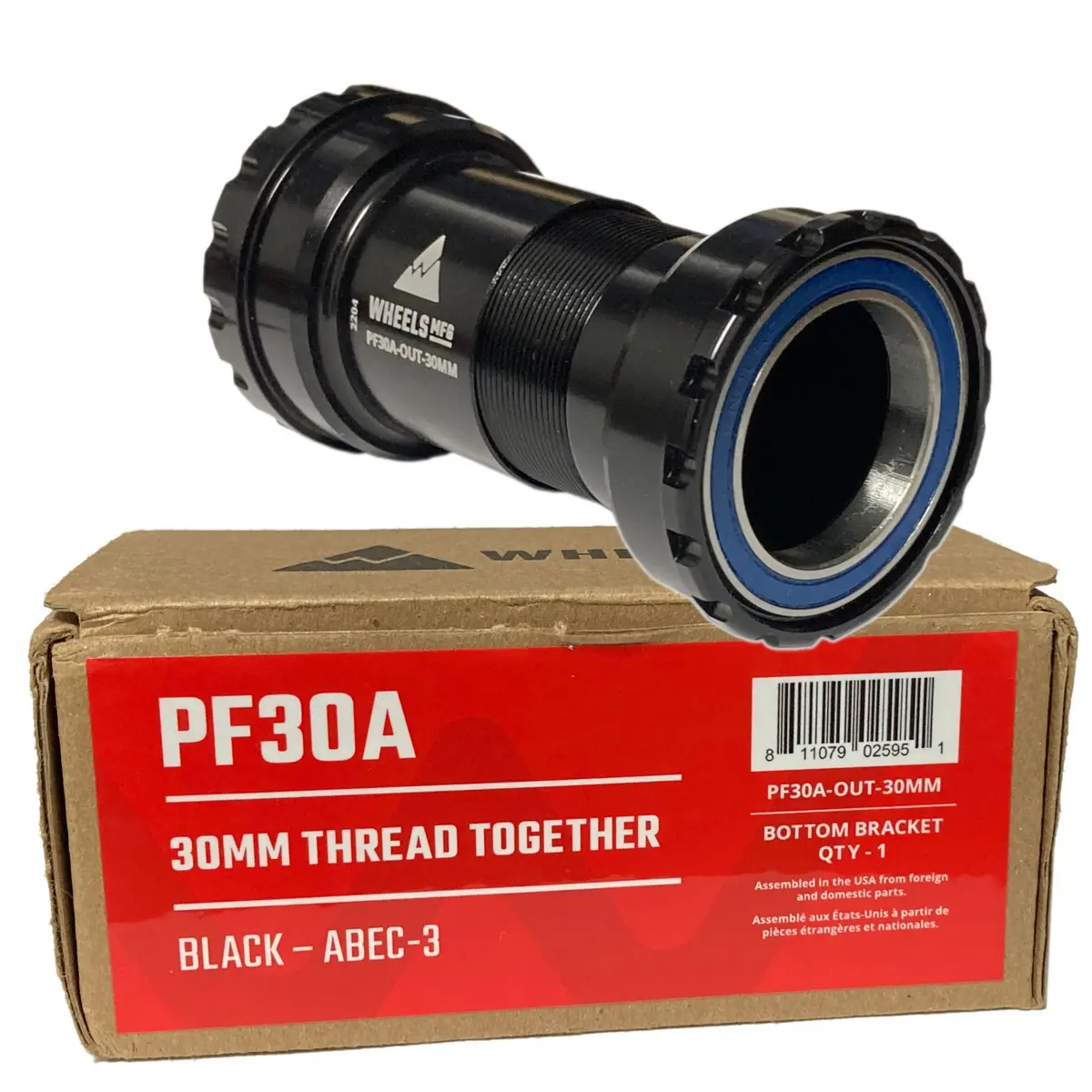 Wheels Manufacturing Pf30a-Out Frame To 30Mm Bottom Bracket W-Abec-3 Bearings 1