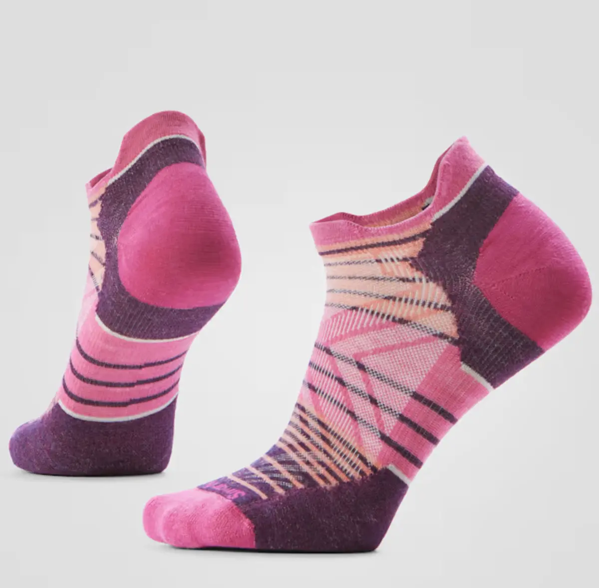 Women's Run Zero Cushion Stripe Low Ankle Socks 1