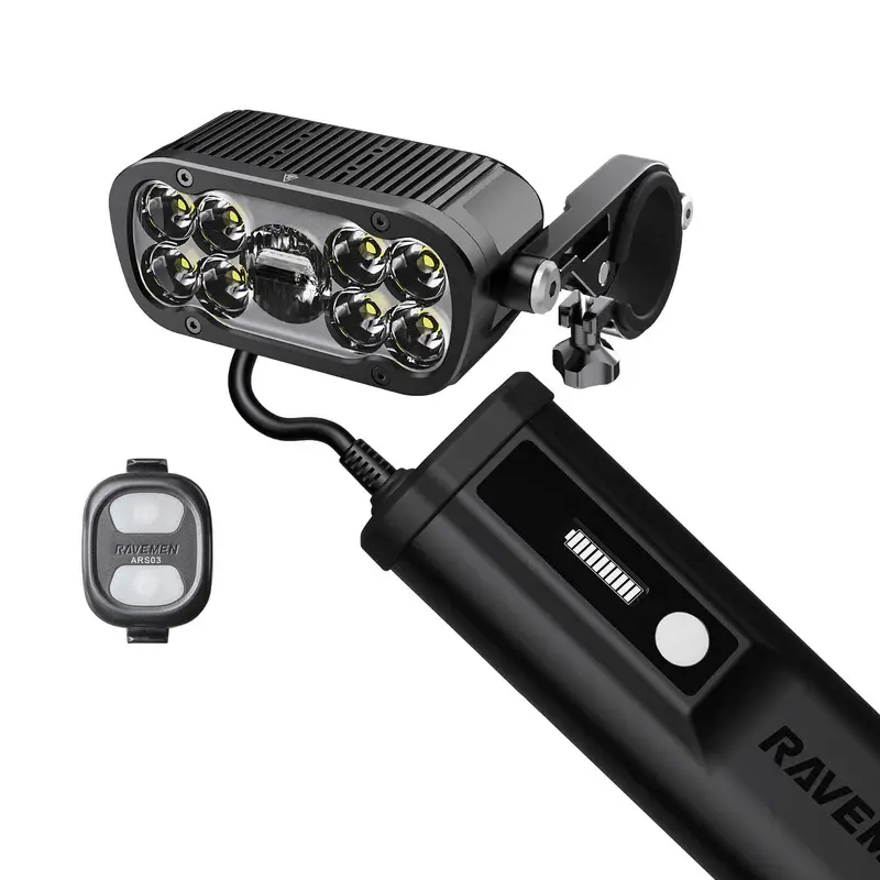 Ravemen Xr-6000 1500/6000 Lumen Headlight W/ Battery Pack 1