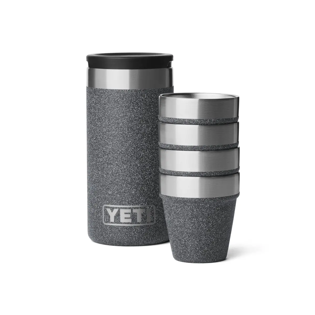 Yeti Shot Glasses And Case Black Stone 1