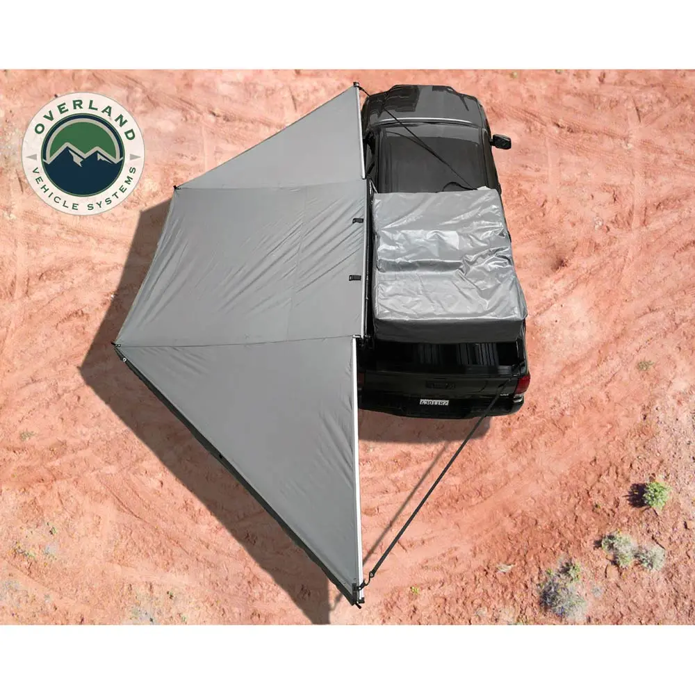 Overland Vehicle Systems - Hd Nomadic 180 Degree Awning With Zip In Wall 1