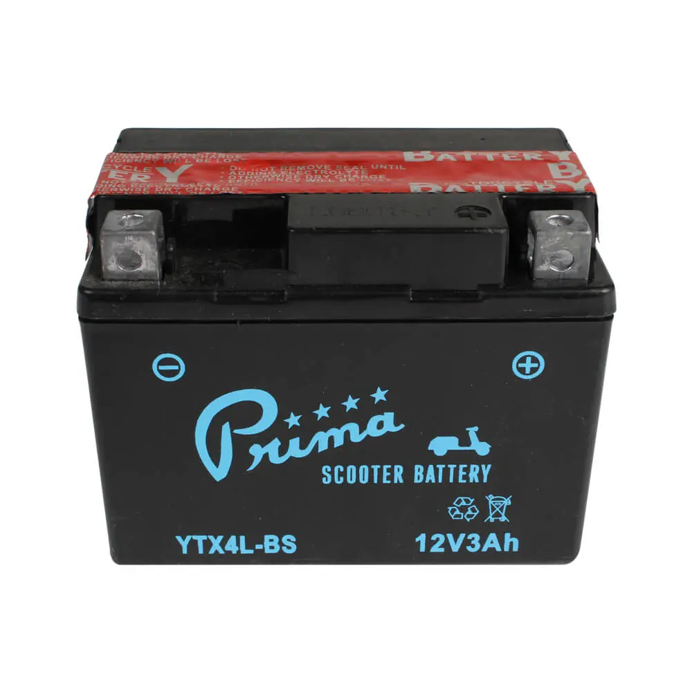 Prima Ytx4l-Bs Battery; Scooters Atvs Motorycles 12V3ah 1