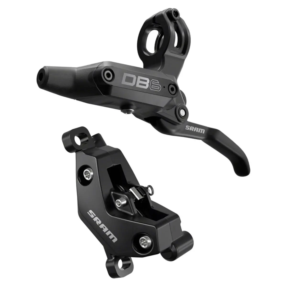 Sram Db6 Disc Brake And Lever - Post Mount 4-Piston Aluminum Lever Diffusion Black A1 1