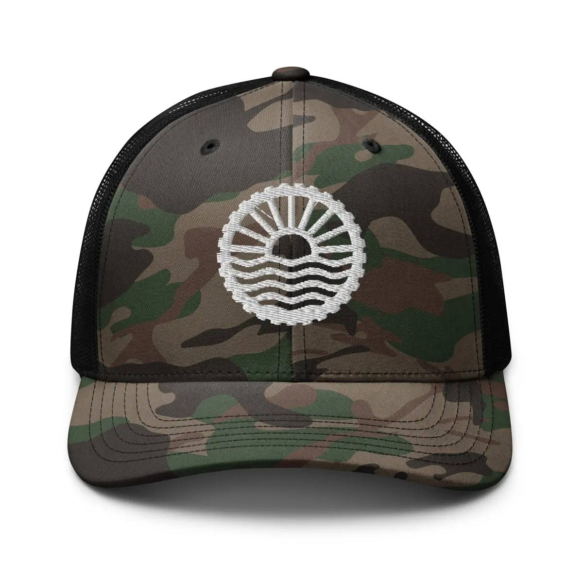 Wheel - Camouflage Snapback Mesh Hat 1