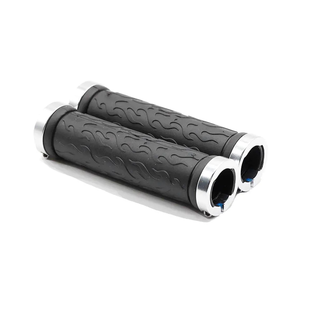 E-Bike Handlebar Grips - Ergonomic, Comfortable, Non-Slip Bike Grips For Electric Bikes & Mountain Bikes - Durable Rubber, Universal Fit 1