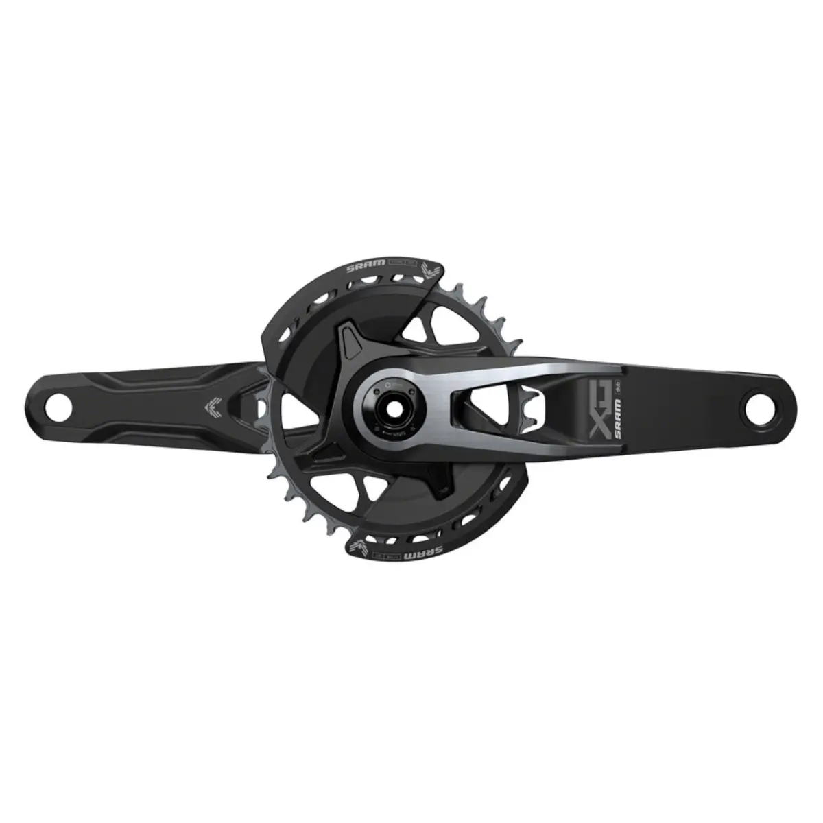 Sram X0 Eagle T-Type Wide Crankset - 12-Speed 32T Chainring Direct Mount 2-Guards Dub Spindle Interface Black V2 1