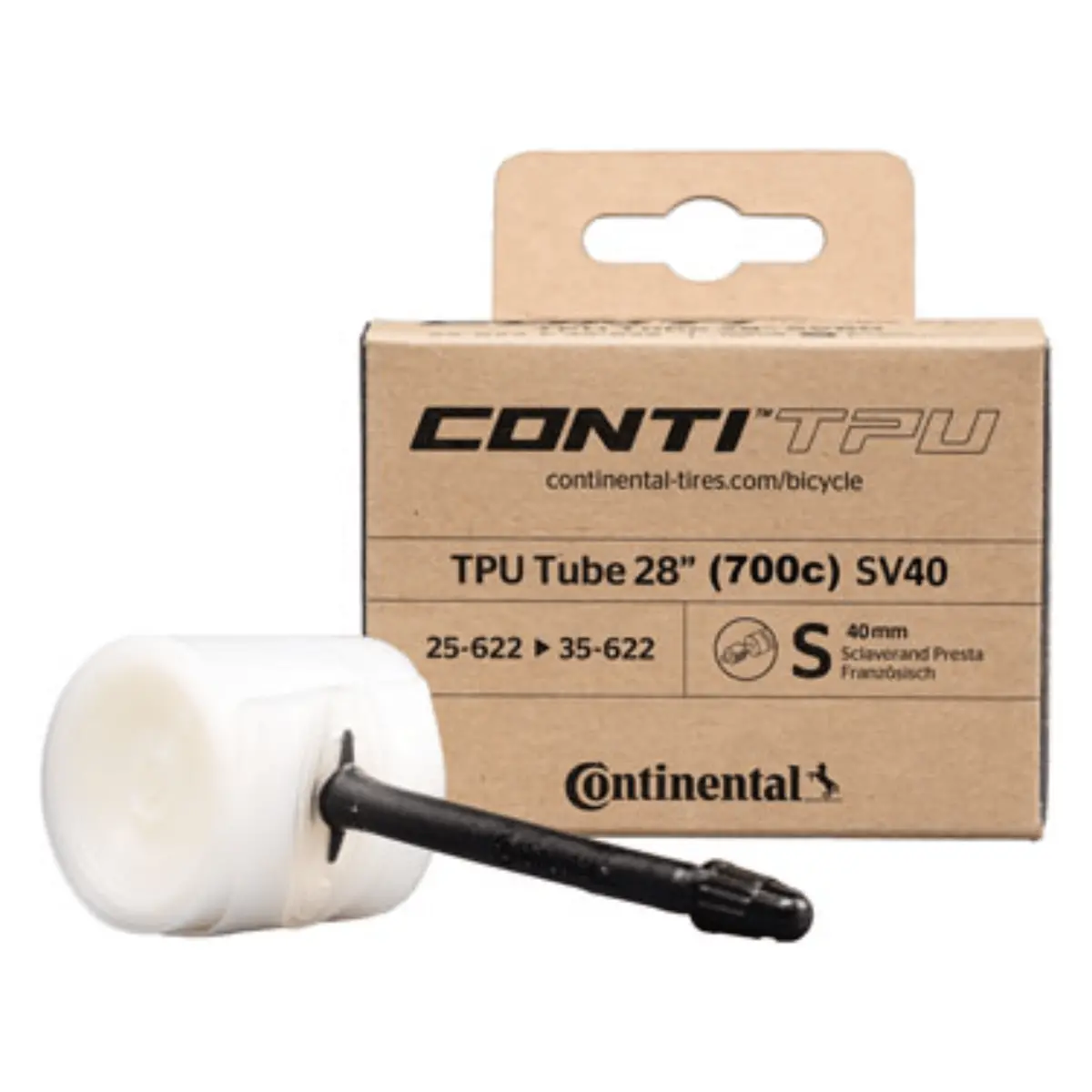 Continental Contitpu 700X25-35 (29"X1.0-1.4") Presta Valve Tube 1