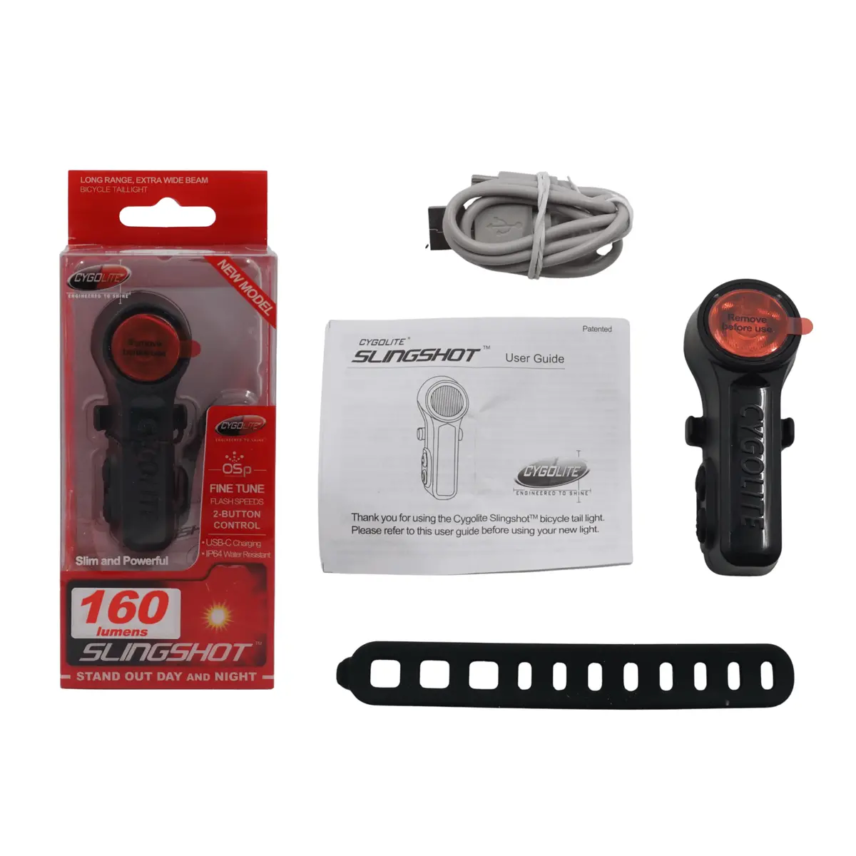 Cygolite Rear Slingshot Endurance 160 Lumen Usb 1