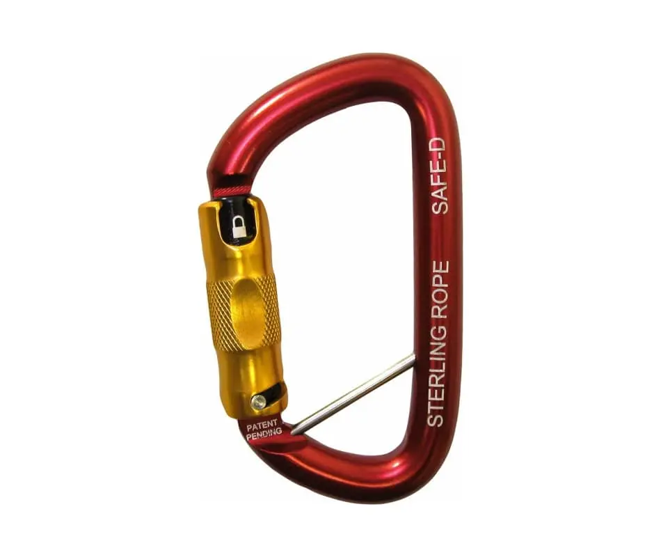 Sterling Safe-D Locking Pin Carabiner 1