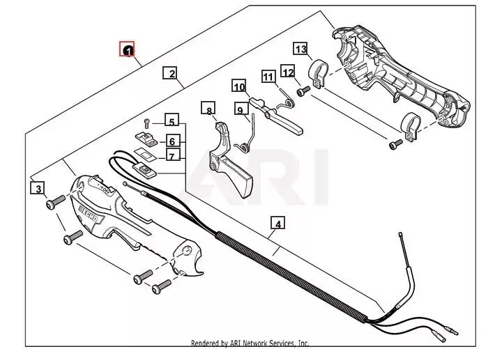 P021052410 Oem Genuine Echo Control Cable Assembly For Srm-230 1