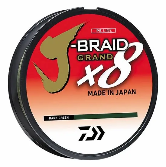 J-Braid Grand 8X 300Yds Dark Green 65Lb 1