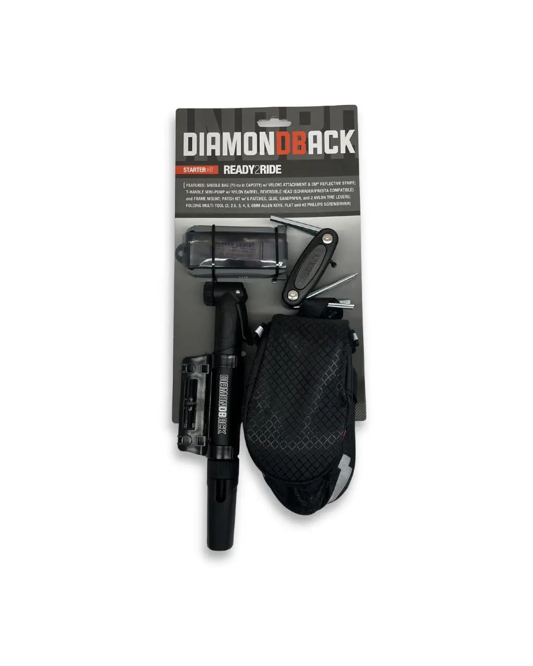 Diamondback Ready2ride Starter Kit Pump Seat Bag Multi Tool 1