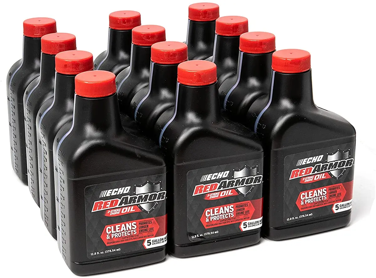 (12 Pack) 13 Oz: 5 Gallon Mix Echo Red Armor 2-Cycle Oil 6550005 1
