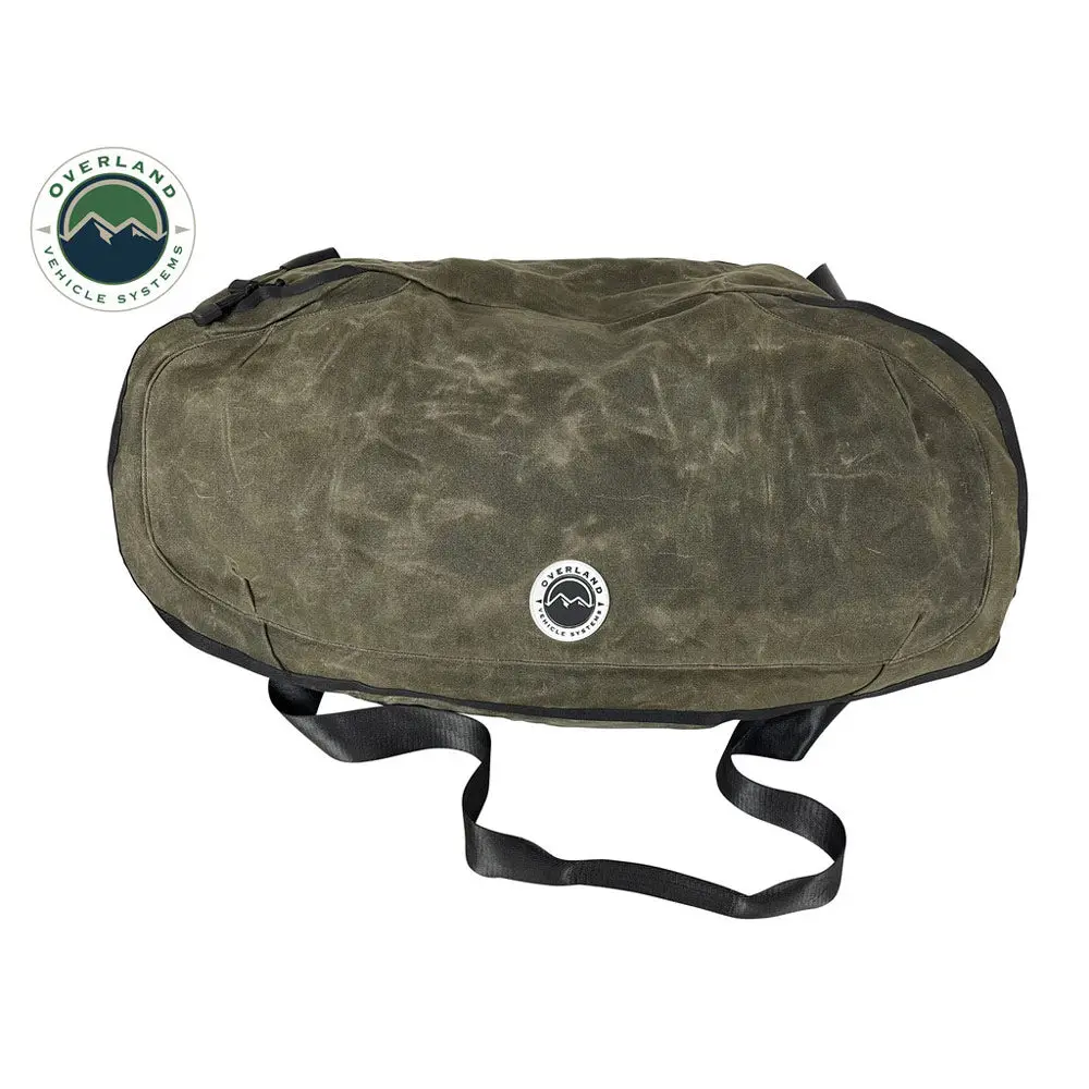 Overland Vehicle Systems - Large Duffle With Handle & Straps #16 Waxed Canvas 1