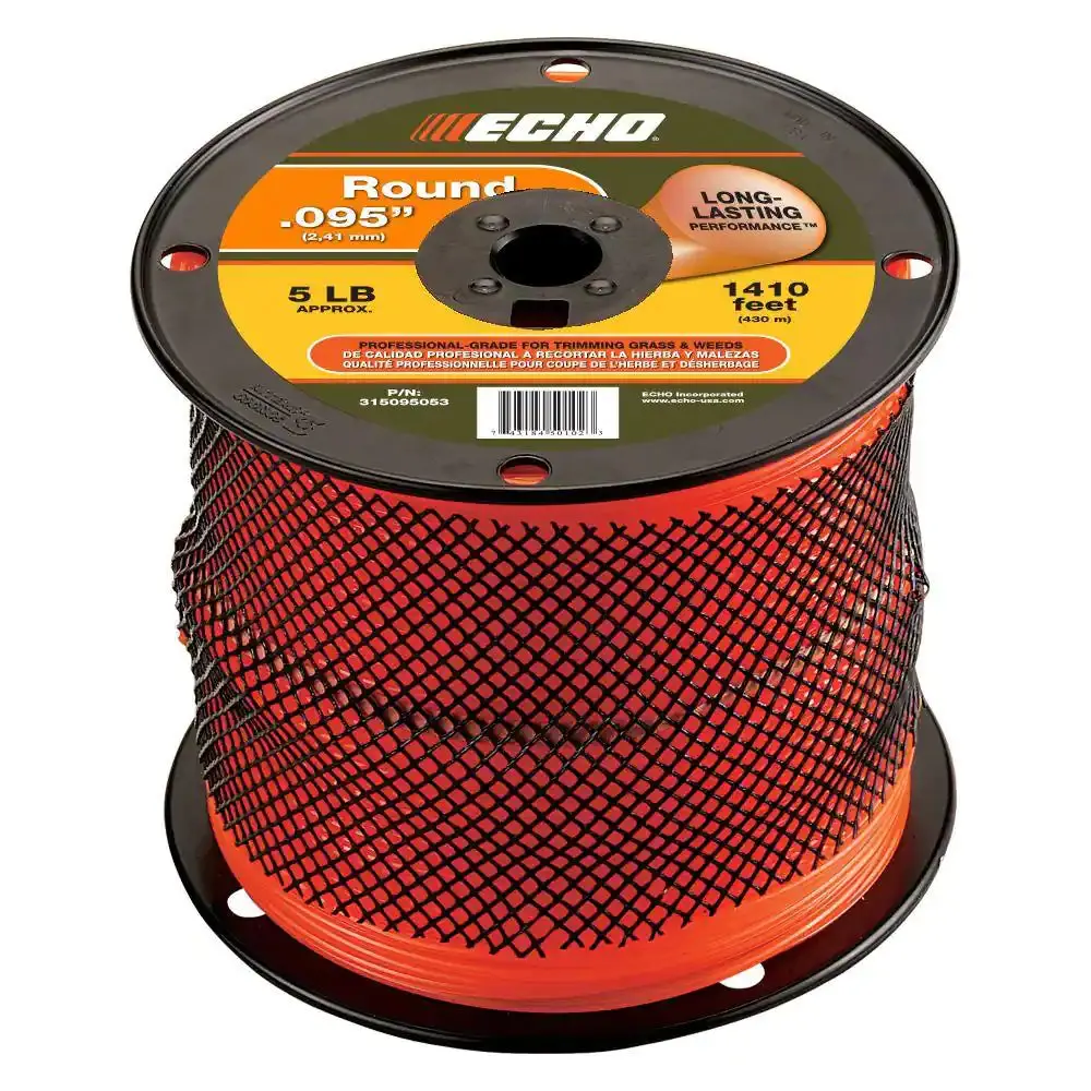 Echo Round .095 Trimmer Line 5-Pound Spool (1,410 Feet) 315095053 1