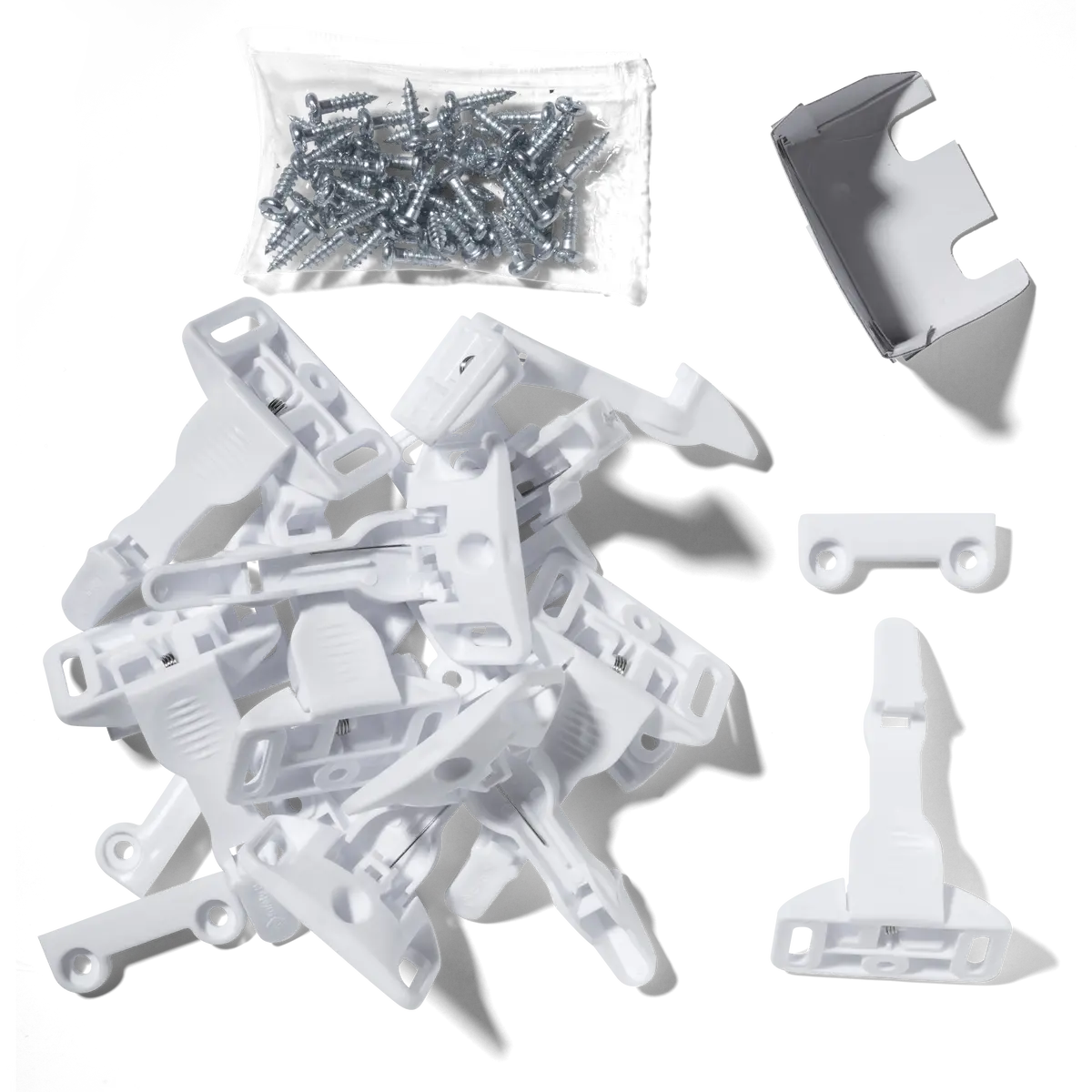 Spring-Loaded Cabinet & Drawer Latch (10 Pack) 1
