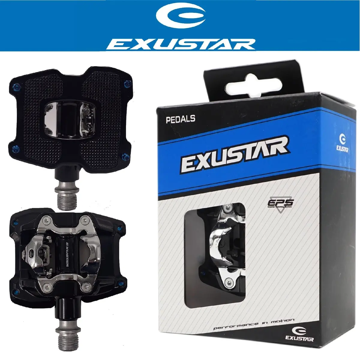 Exustar E-Pm831 1 Sided Spd Clipless / Platform Pedals 1