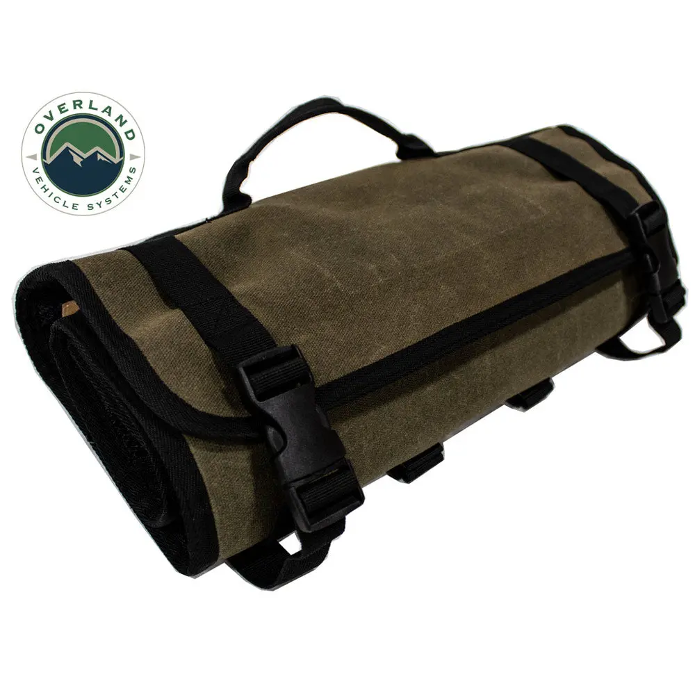 Overland Vehicle Systems - Rolled Bag First Aid #16 Waxed Canvas 1