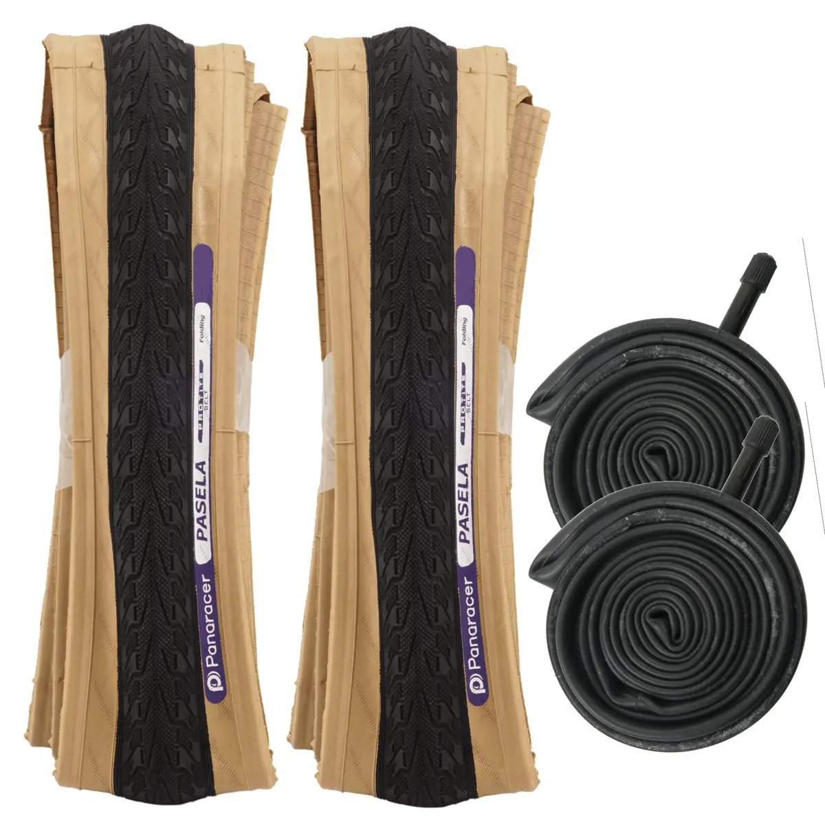 Panaracer Pasela Protite 700C Skinwall Folding Tire Schrader Tube Kit 1