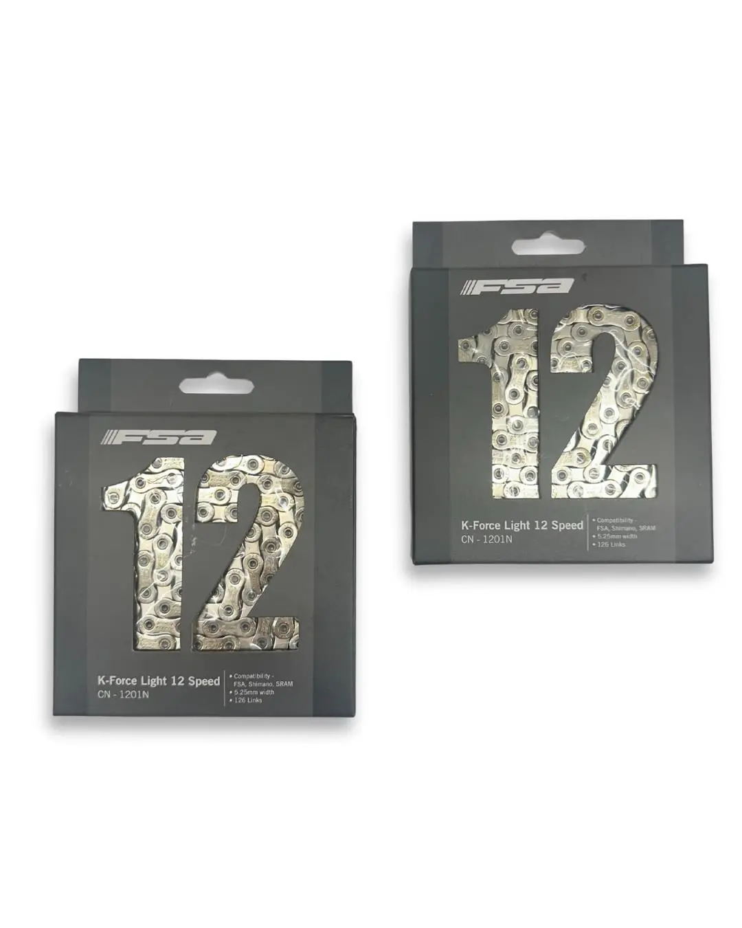 2-Pack Fsa K-Force Light 12-Speed Mtb Bike Chain – 126 Links Shimano/Sram 1
