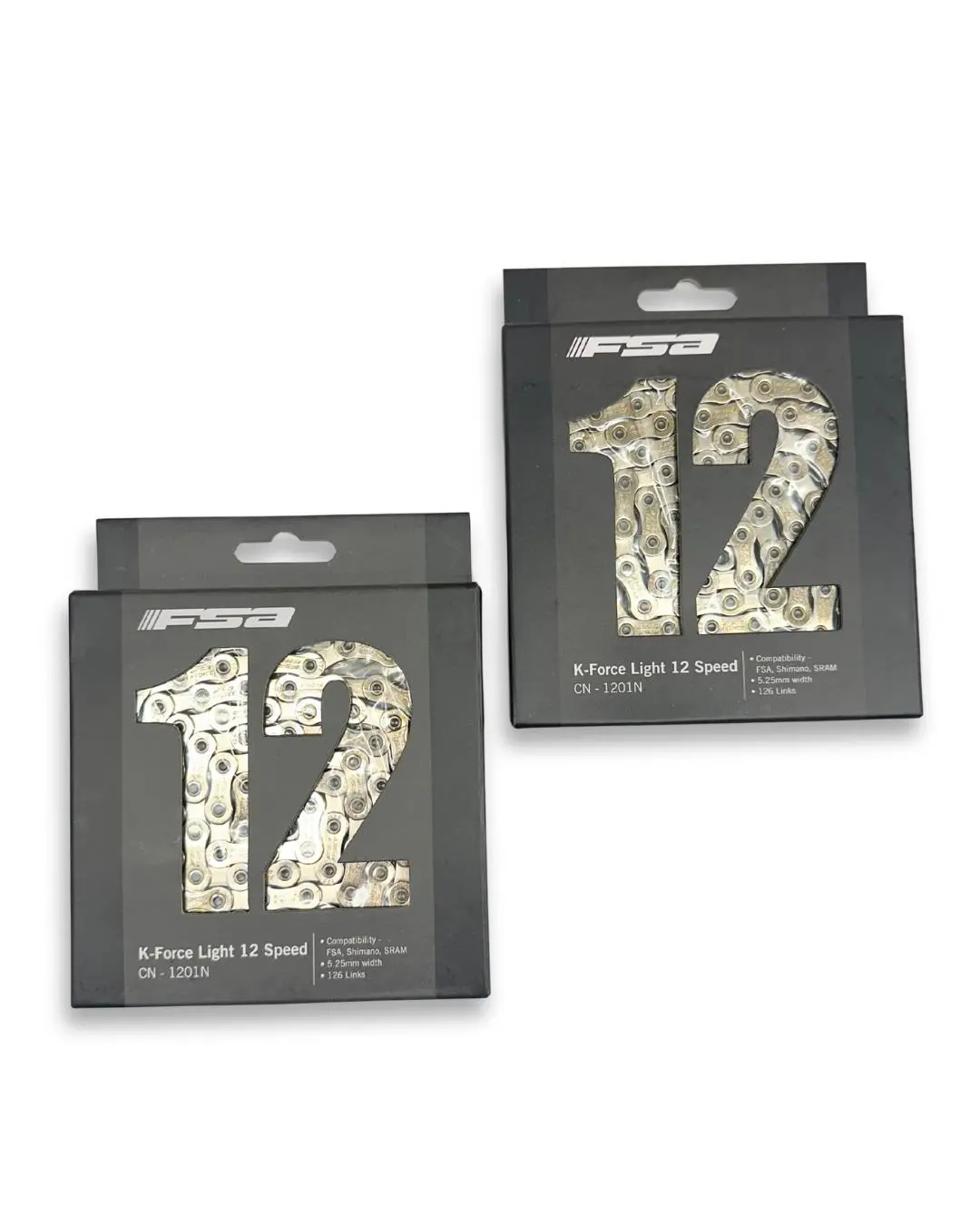 2-Pack Fsa K-Force Light 12-Speed Mtb Bike Chain – 116 Links Shimano/Sram 1