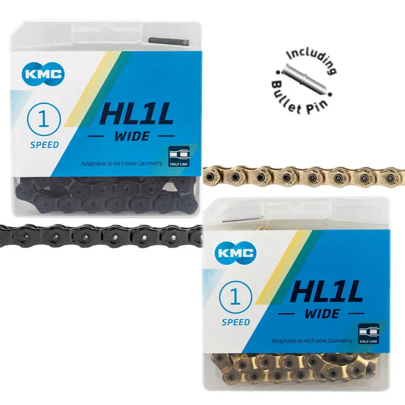Kmc Hl1l Wide 1/8-Inch Half Link Chain 1