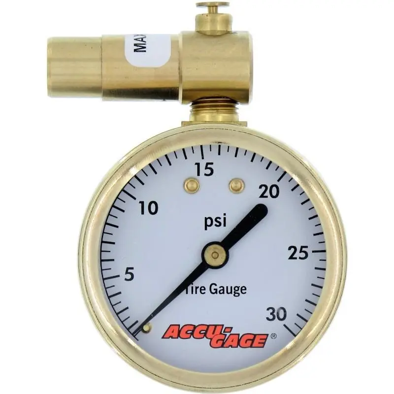 Meiser Accu-Gage Pr30bx 0-30 Psi Presta Valve Pressure Gauge 1