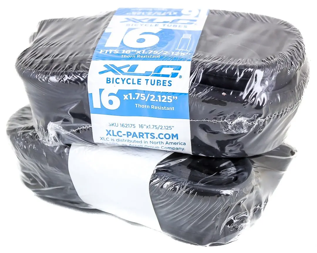 2 Qty Xlc 16X1.75/2.125" 35Mm Schrader Valve Thorn Resistant Wrap Bike Tubes New 1