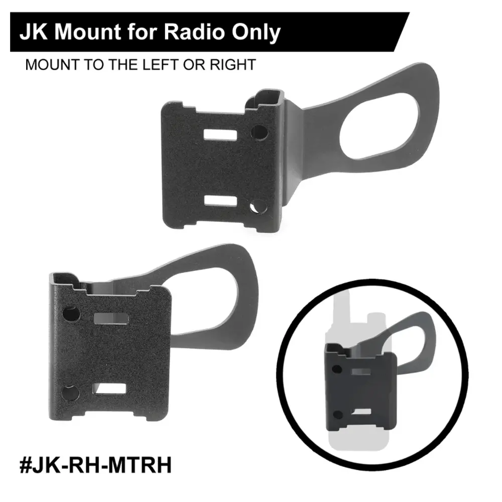 Rugged Radios - Handheld Radio Grab Bar Mount For Jeep Jk Jku And Jl - Fits R1 / V3 / Gmr2 / Gmr2 Plus / Rh-5R Radios 1