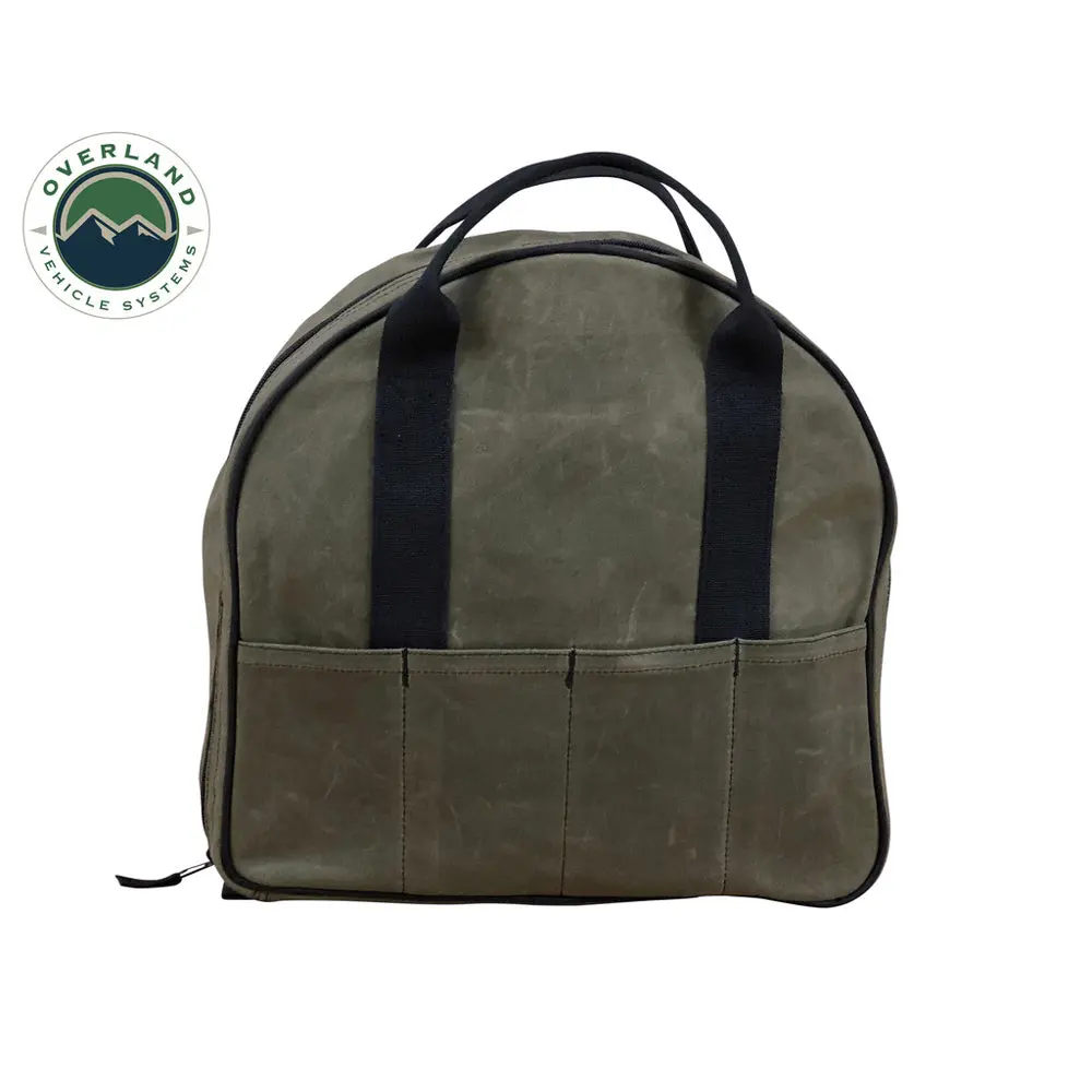 Overland Vehicle Systems - Jumper Cable Bag #16 Waxed Canvas 1