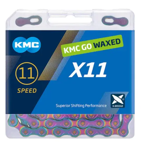 Kmc X11 11-Speed Waxed Aurora Chain 118L 1