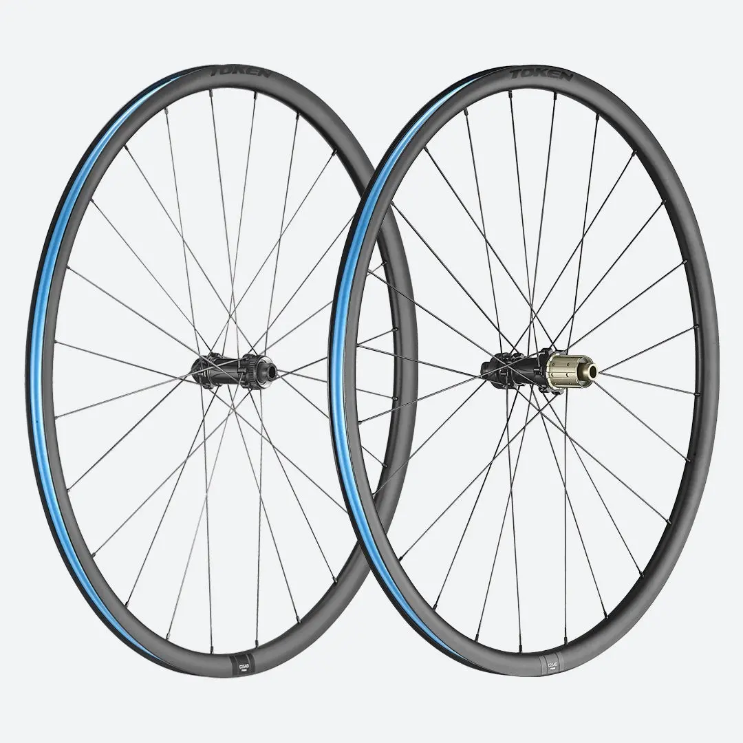 Token C25ad 700C Convertible 9X100 10X135 Qr Or 12X100 12X142 Ta Hg12 Tubeless Wheelset 1