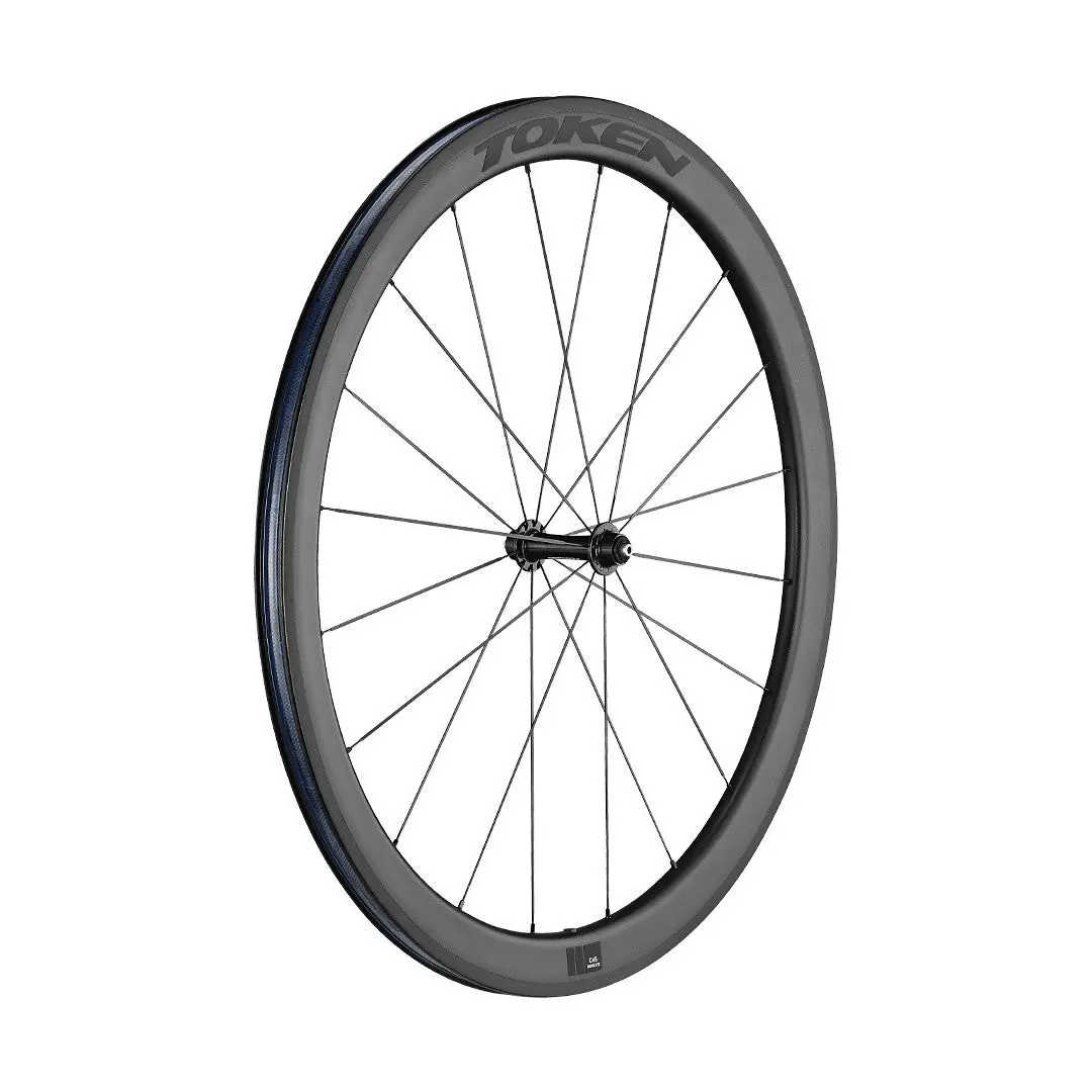 Token C45r 700C 9X100 Front 10X130 Rear Qr Hg12 45Mm Carbon Tubeless Wheelset 2