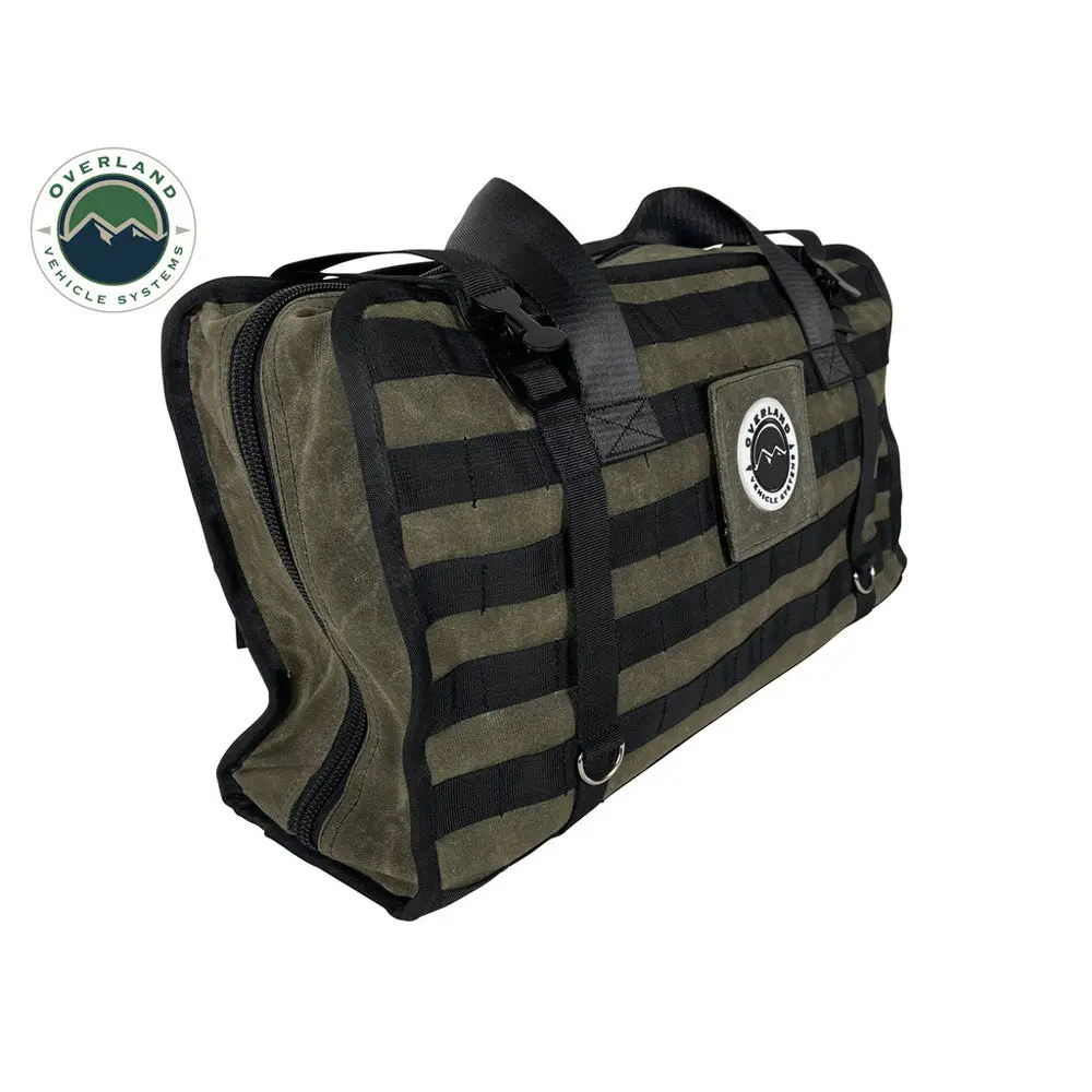 Overland Vehicle Systems - Large Recovery Bag With Handle & Straps #16 Waxed Canvas 1