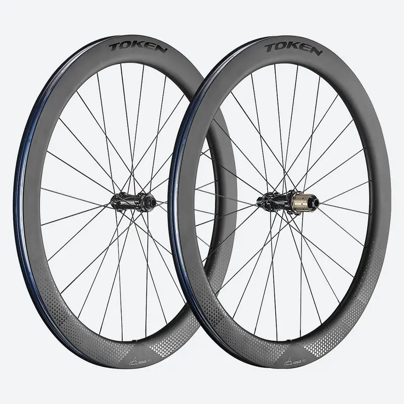 Token Konax Pro Disc 700C Convertible 9X100 10X135 Qr Or 12X100 12X142 Ta Hg12 52Mm Carbon Centerlock Wheelset 1