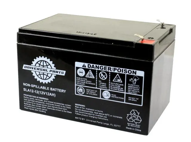 Universal Parts 12V 12Ah Battery - Sla12-12 1
