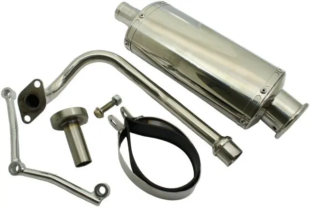 Universal Parts Qmb139 50Cc, 4-Stroke Performance Exhaust - Oval 1