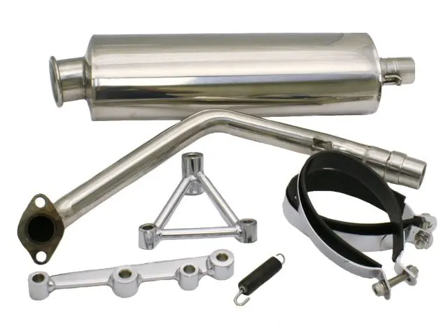 Yms V8 Gy6 Performance Exhaust - Oval 1