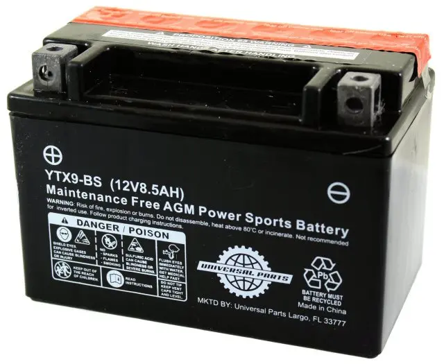 Universal Parts 12V 8.5Ah Battery Ytx9-Bs 1