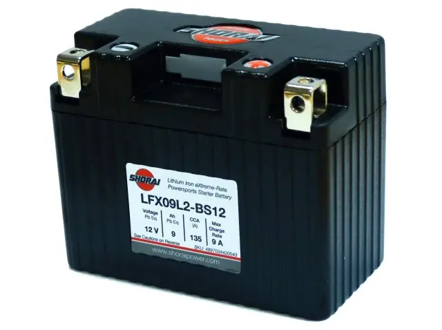 Shorai Lithium Battery 12V 9Ah 1