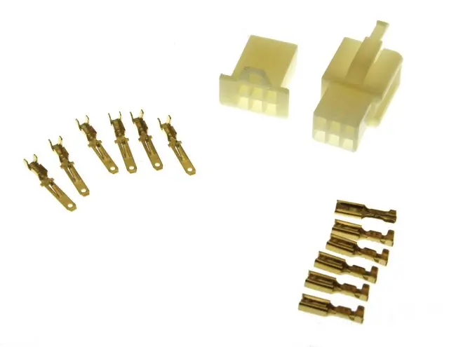Universal Parts 6 Pin Connector Kit - 2.8Mm Pin 1