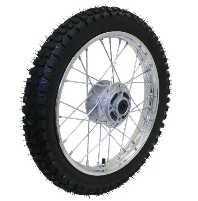 Universal Parts 14" Dirt Bike Front Wheel Assembly 1