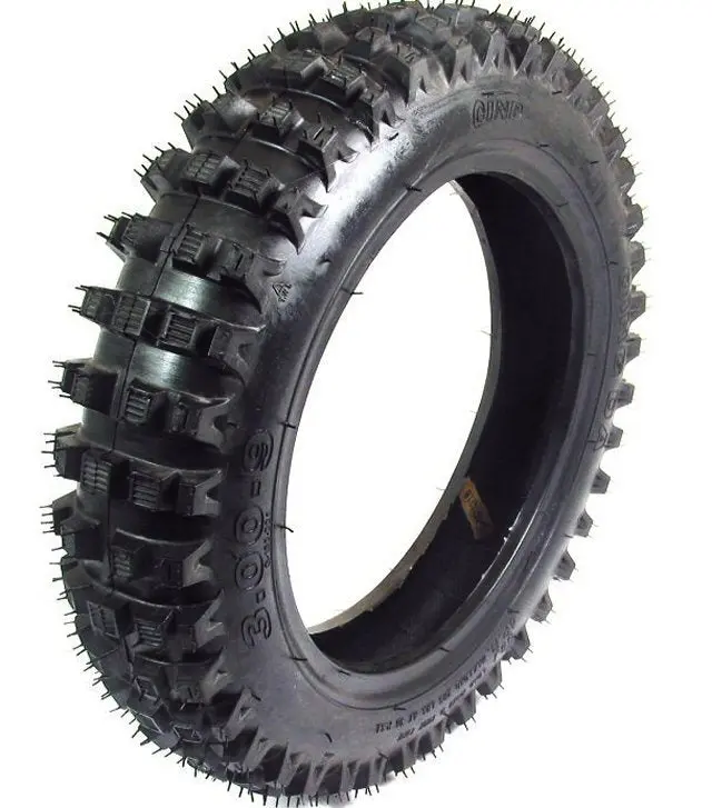 Qind Brand 3.00-9 Knobby Dirt Bike Tire 1