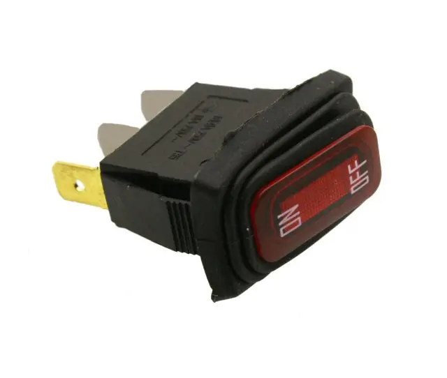 Red On/Off Switch With Weather-Resistant Rubber Boot And Light Indicator 1